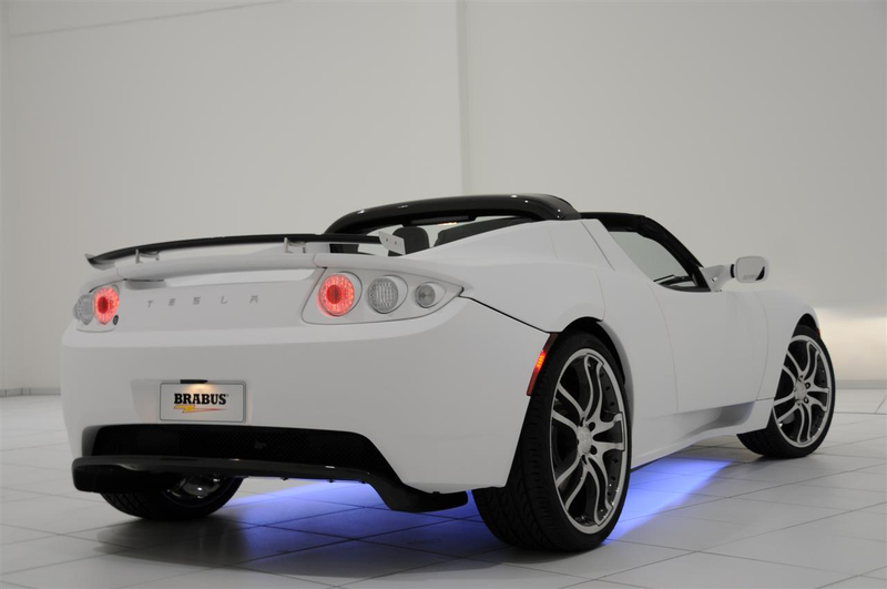 Illustration for article titled BRABUS Creates First Tuner Tesla Roadster, Mates Star Trek Sound Effects To Electric Car